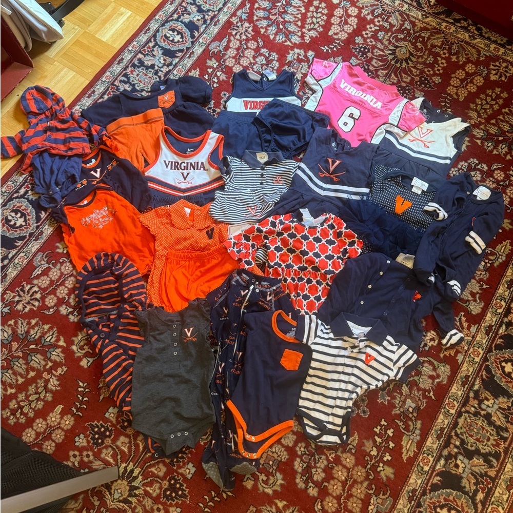 HUGE 19 bundle of university of Virginia cavalier outfits